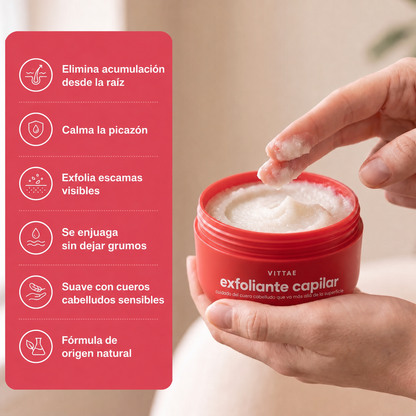 Beneficios del exfoliante capilar Vittae