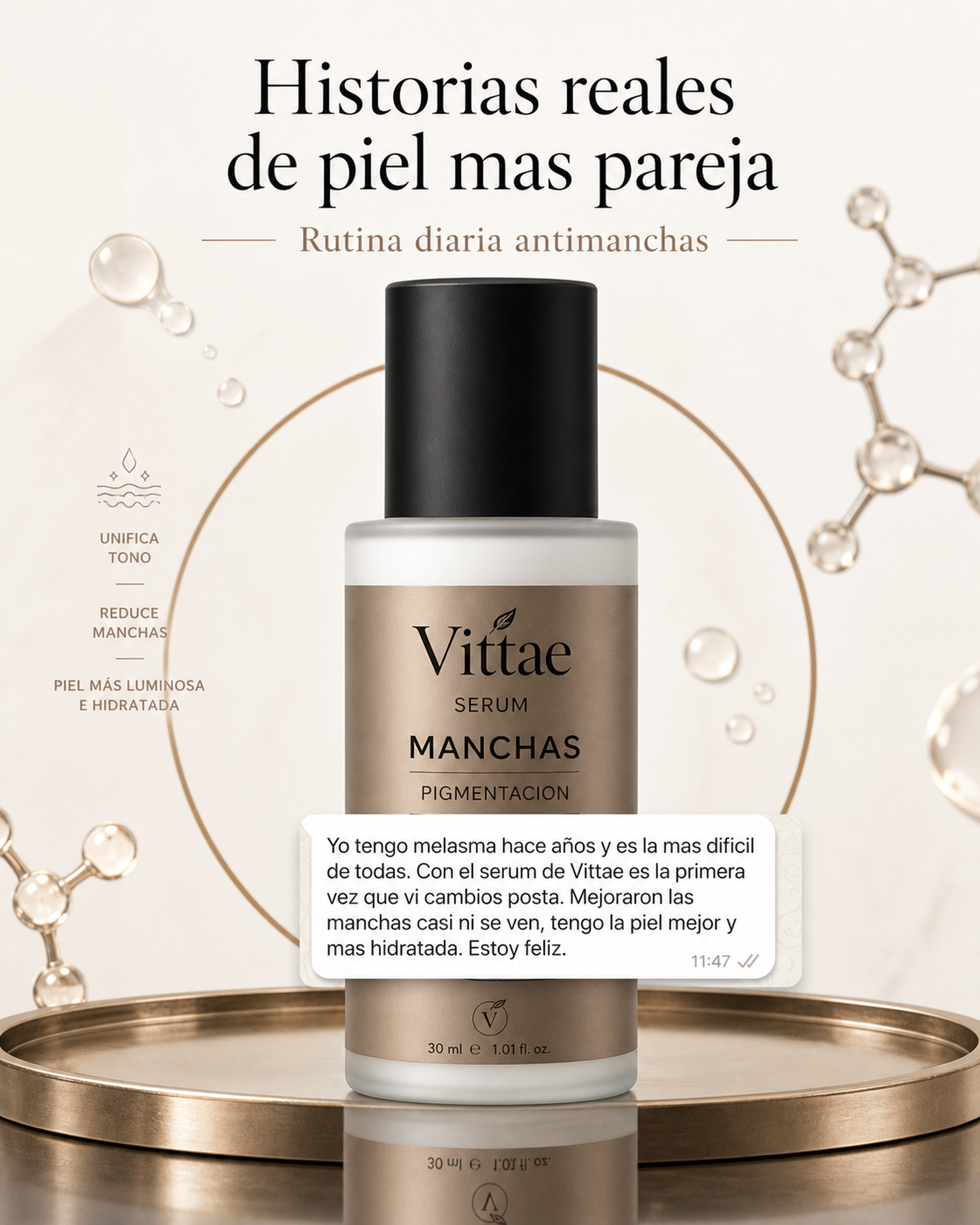 Vittae Serum Antimanchas review WhatsApp 4:5
